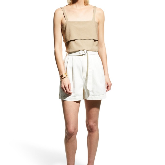 NWT Theory Tie Back Top Sandalwood New Crunch | Size M - Picture 4 of 13